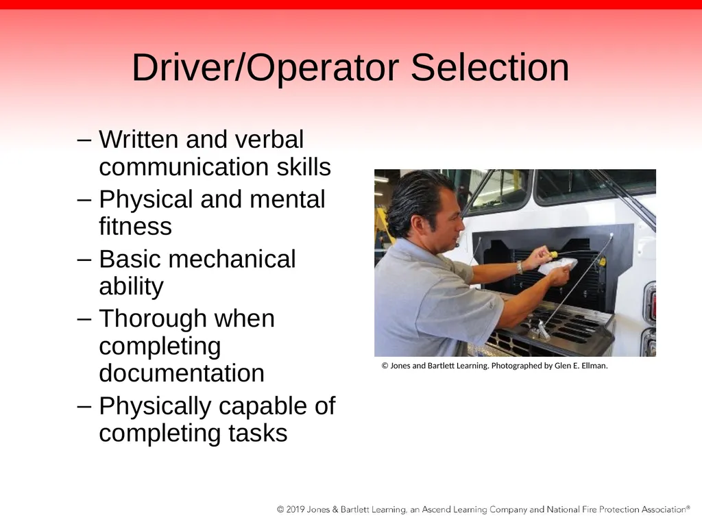 Chapter 2: Driver Attributes, Training, and - slide 90 of 97