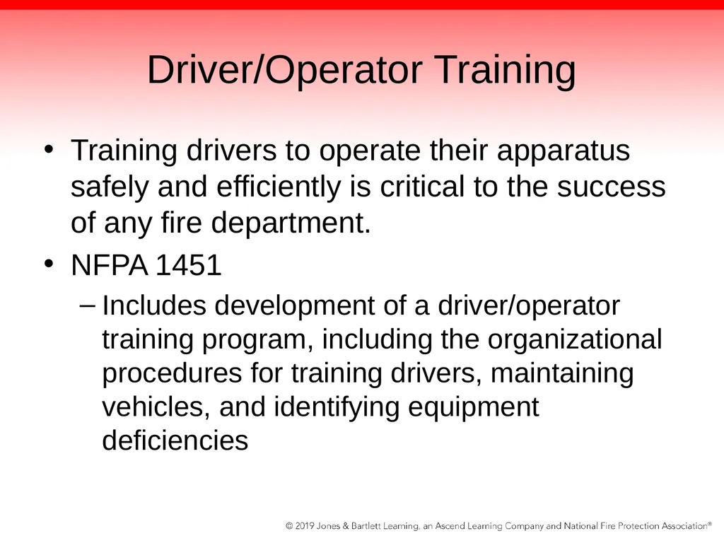 Chapter 2: Driver Attributes, Training, and - slide 85 of 97