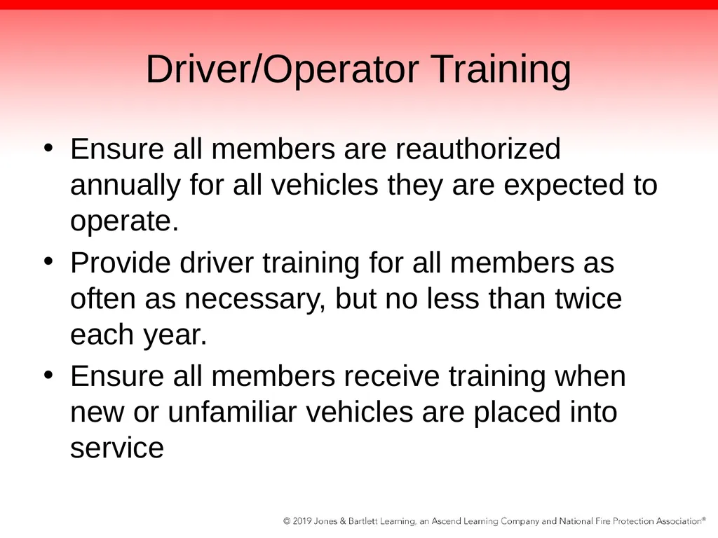 Chapter 2: Driver Attributes, Training, and - slide 88 of 97