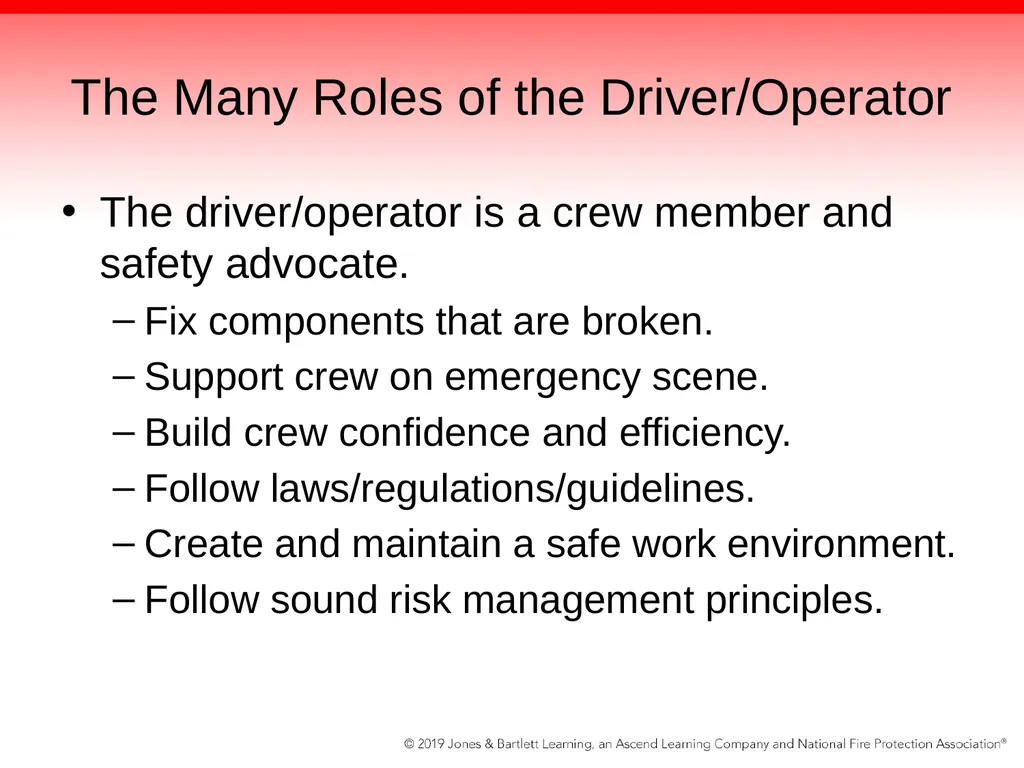 Chapter 2: Driver Attributes, Training, and - slide 14 of 97