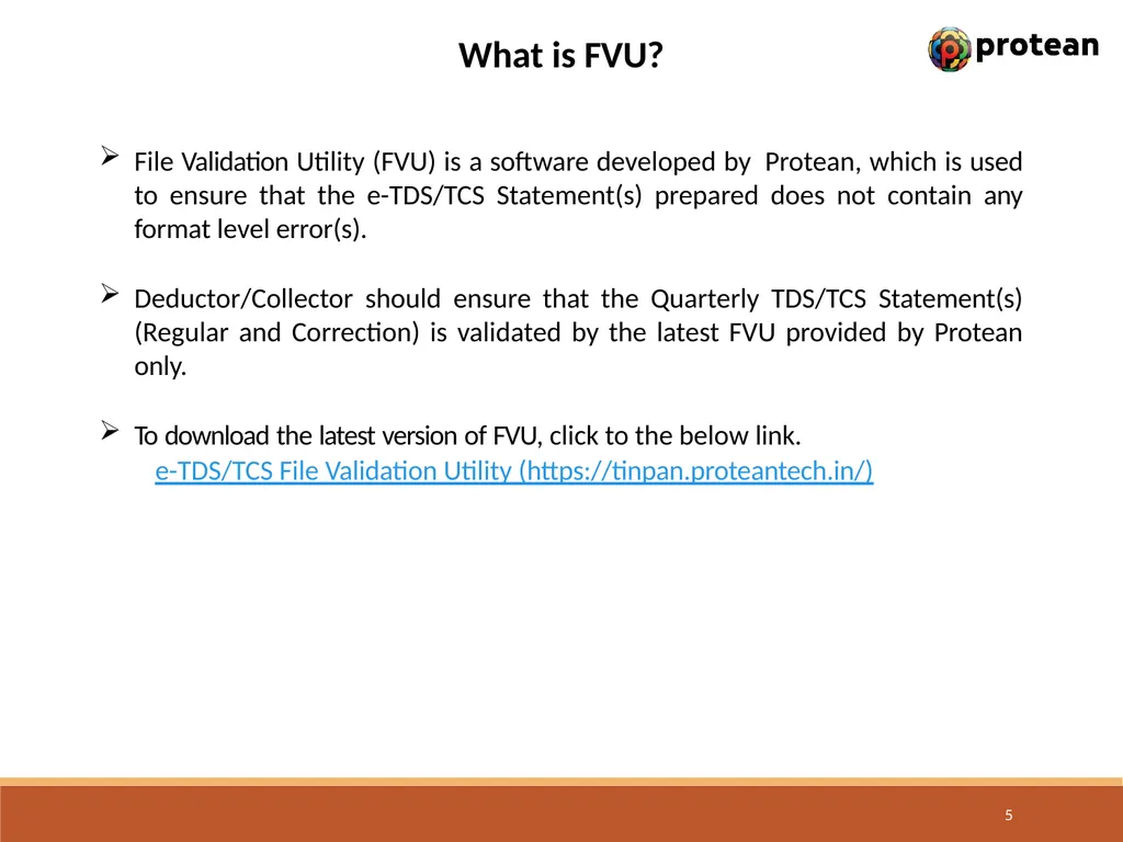 E-Tutorial on TDS/TCS Return Preparation Utility - slide 5 of 74