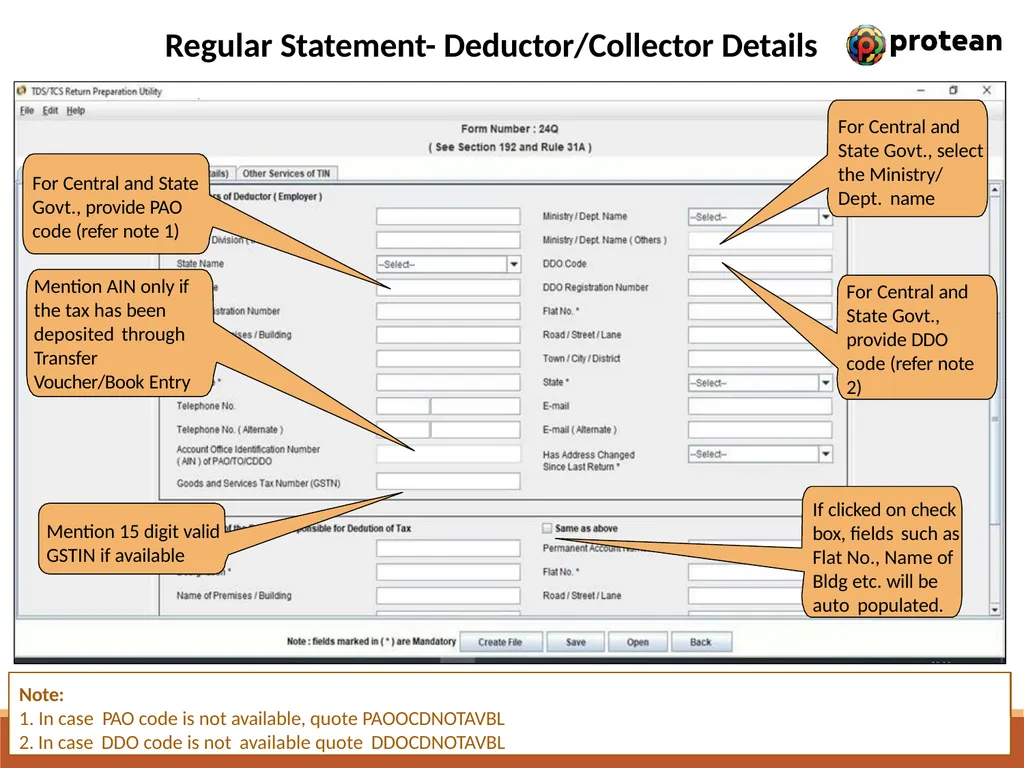 E-Tutorial on TDS/TCS Return Preparation Utility - slide 17 of 74
