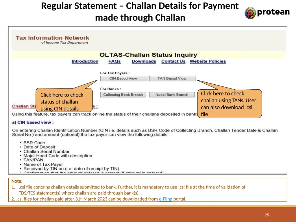 E-Tutorial on TDS/TCS Return Preparation Utility - slide 25 of 74