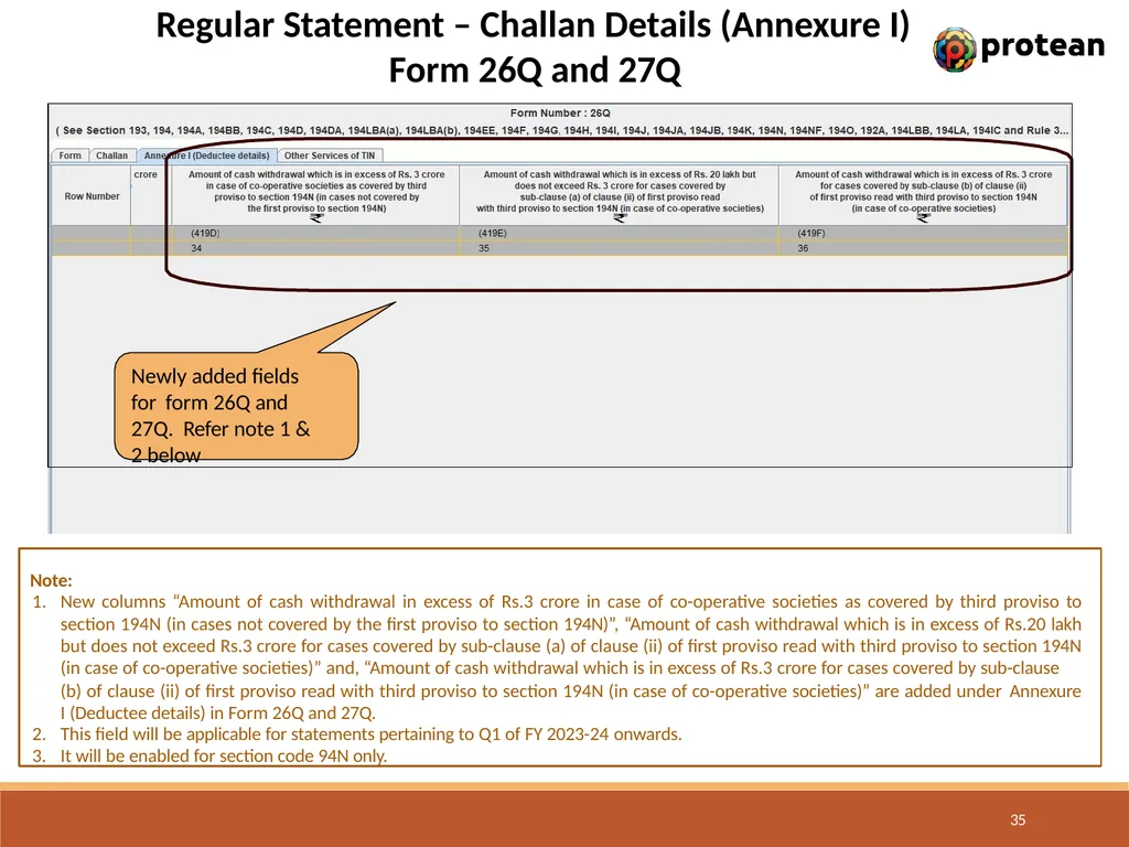 E-Tutorial on TDS/TCS Return Preparation Utility - slide 35 of 74
