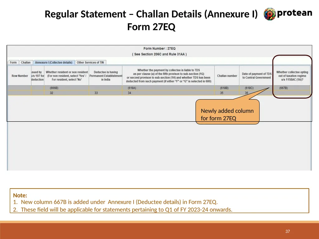 E-Tutorial on TDS/TCS Return Preparation Utility - slide 37 of 74