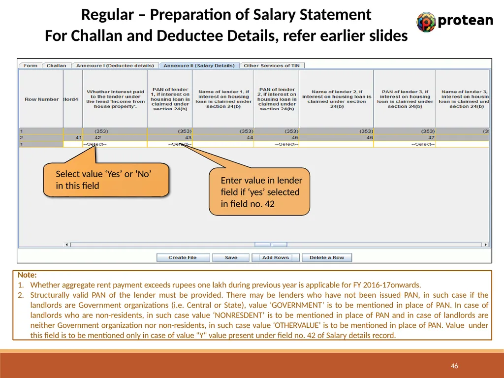 E-Tutorial on TDS/TCS Return Preparation Utility - slide 46 of 74