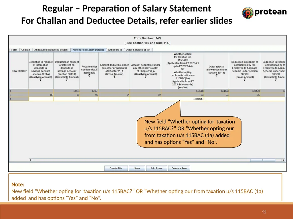 E-Tutorial on TDS/TCS Return Preparation Utility - slide 52 of 74