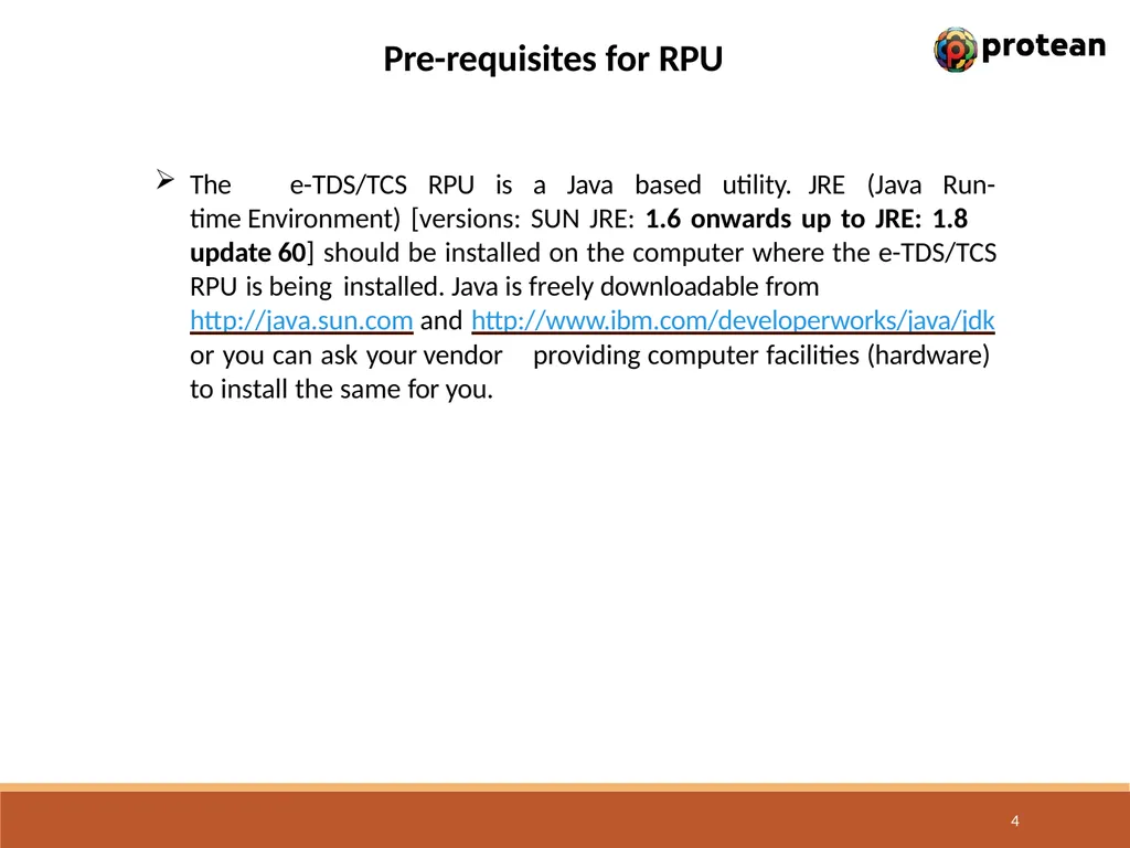 E-Tutorial on TDS/TCS Return Preparation Utility - slide 4 of 74