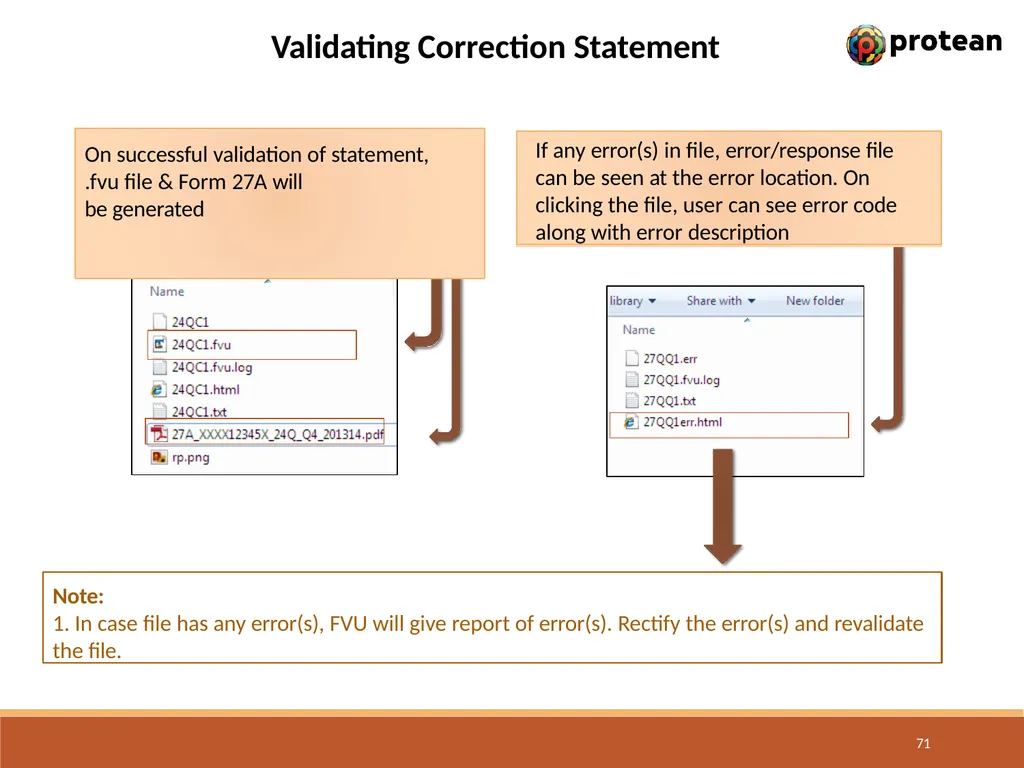 E-Tutorial on TDS/TCS Return Preparation Utility - slide 71 of 74