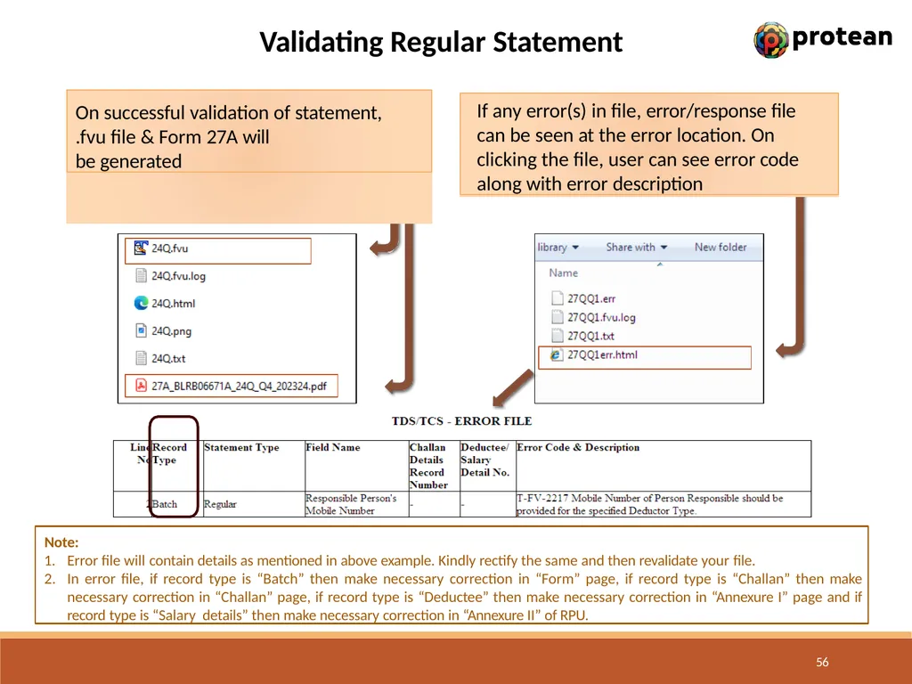 E-Tutorial on TDS/TCS Return Preparation Utility - slide 56 of 74