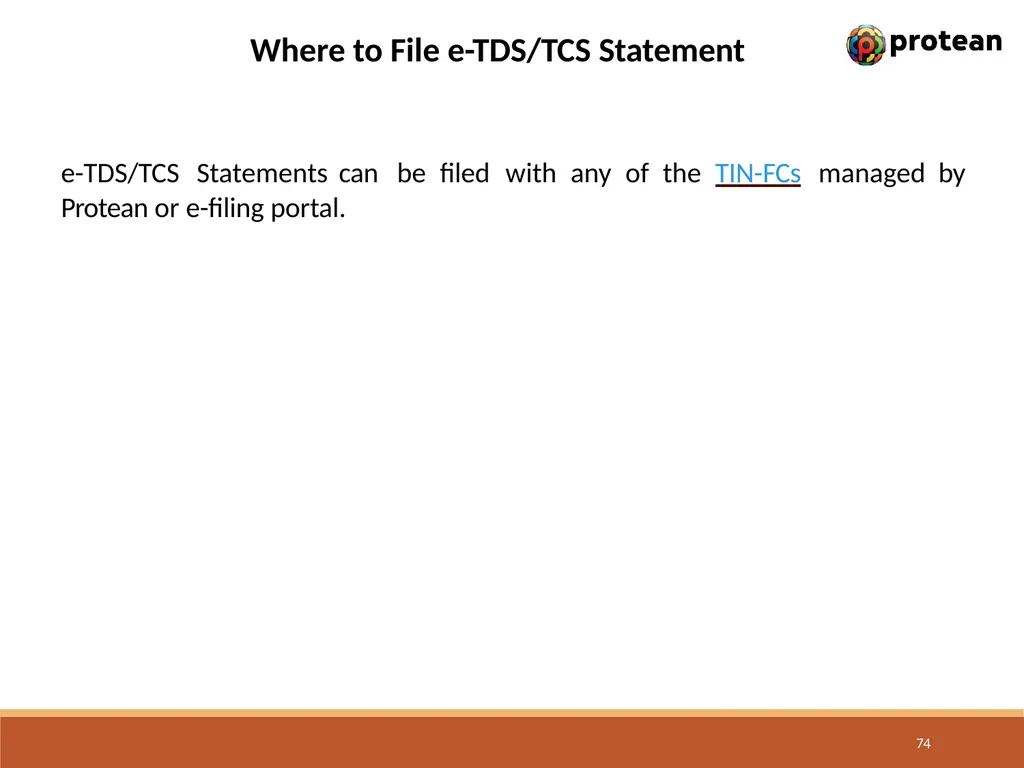 E-Tutorial on TDS/TCS Return Preparation Utility - slide 74 of 74