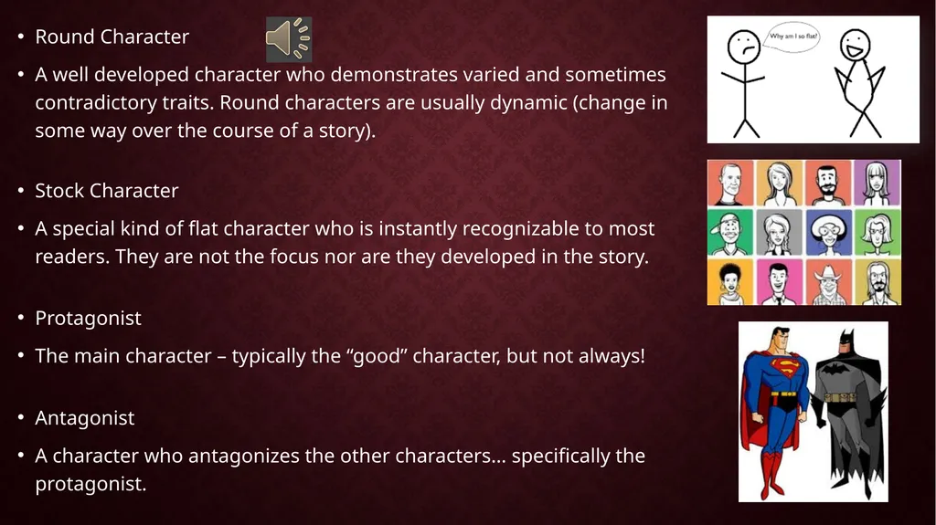 Elements of A Narrative CHARACTERIZATION - slide 3 of 5