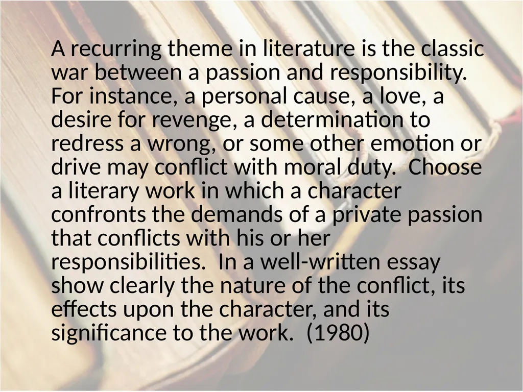 Advanced Placement® Literature Prompts Updated 9 - slide 66 of 79