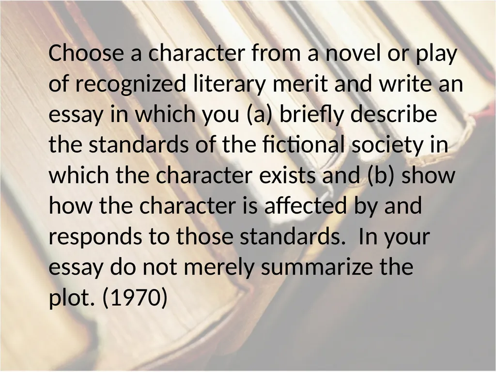 Advanced Placement® Literature Prompts Updated 9 - slide 79 of 79