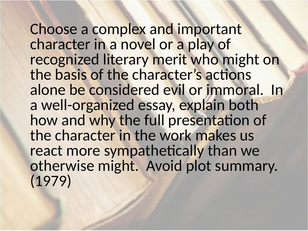 Advanced Placement® Literature Prompts Updated 9 - slide 67 of 79