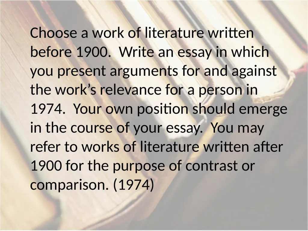 Advanced Placement® Literature Prompts Updated 9 - slide 74 of 79