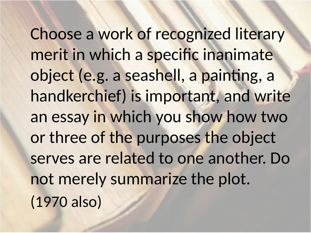 Advanced Placement® Literature Prompts Updated 9 - slide 78 of 79