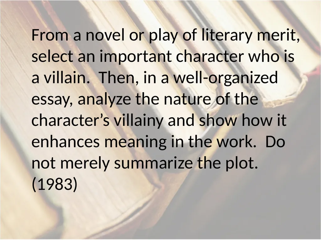 Advanced Placement® Literature Prompts Updated 9 - slide 61 of 79