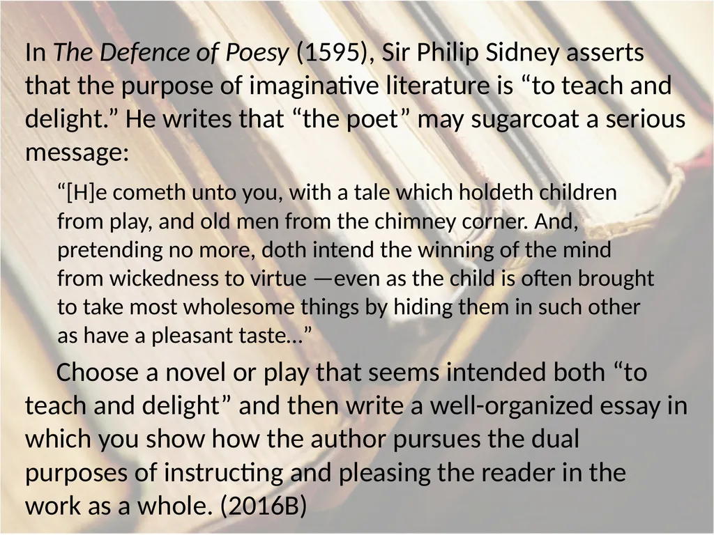 Advanced Placement® Literature Prompts Updated 9 - slide 16 of 79