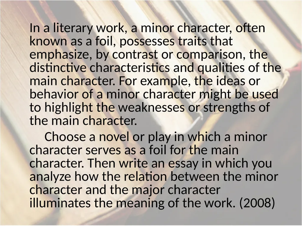 Advanced Placement® Literature Prompts Updated 9 - slide 29 of 79