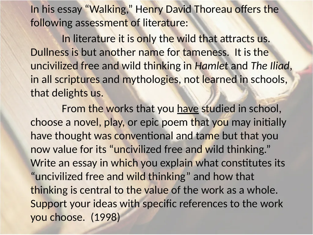 Advanced Placement® Literature Prompts Updated 9 - slide 46 of 79
