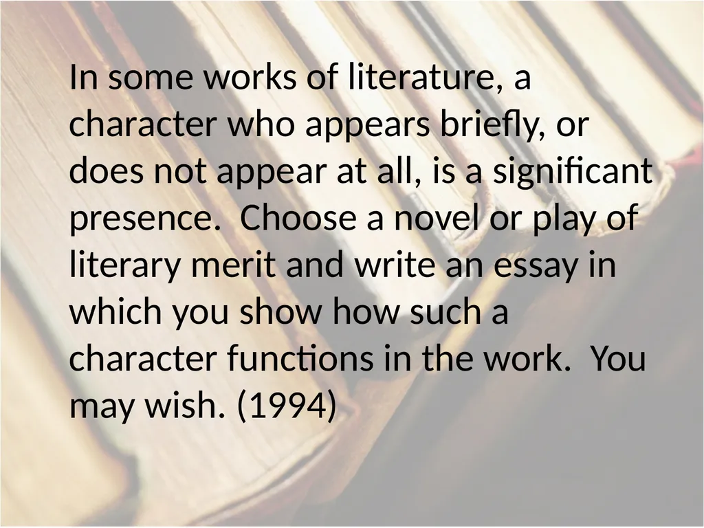 Advanced Placement® Literature Prompts Updated 9 - slide 50 of 79