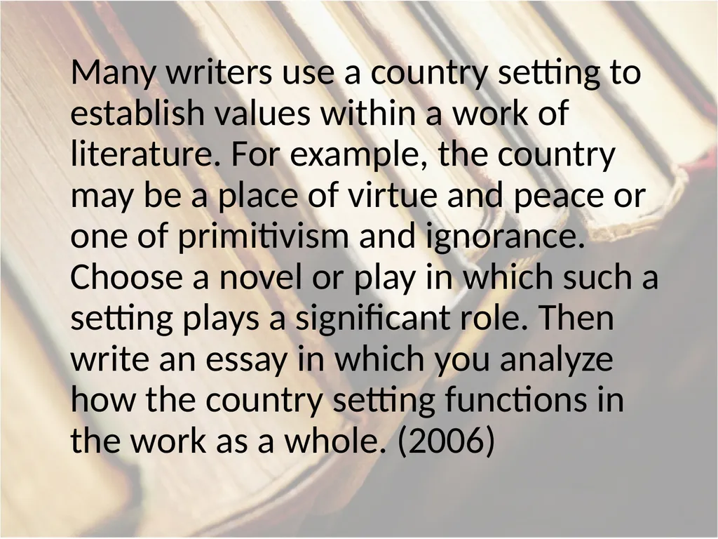 Advanced Placement® Literature Prompts Updated 9 - slide 33 of 79