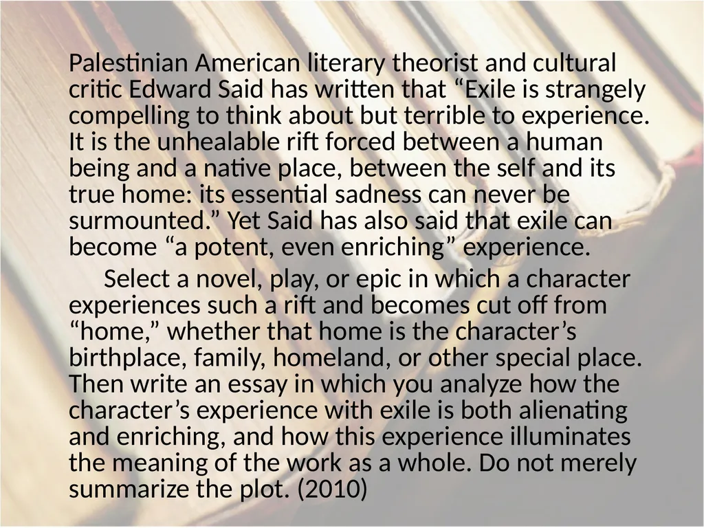 Advanced Placement® Literature Prompts Updated 9 - slide 25 of 79