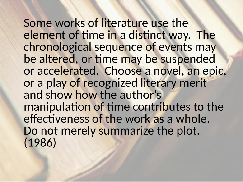 Advanced Placement® Literature Prompts Updated 9 - slide 58 of 79
