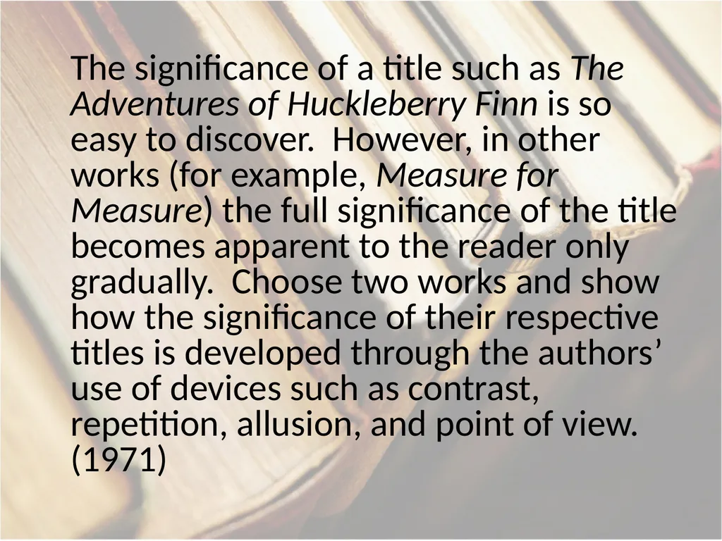 Advanced Placement® Literature Prompts Updated 9 - slide 77 of 79