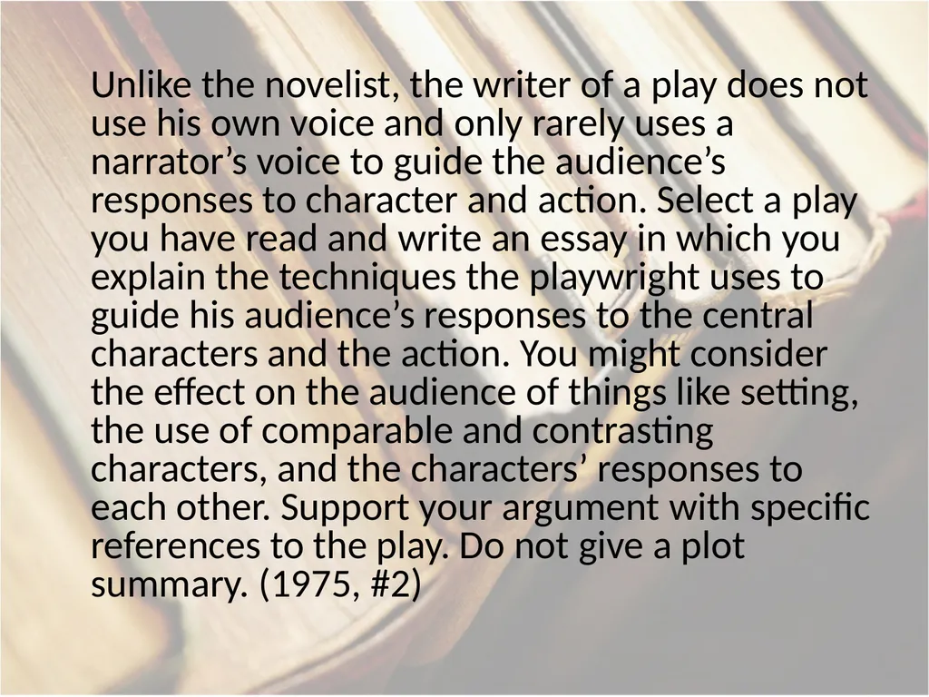 Advanced Placement® Literature Prompts Updated 9 - slide 73 of 79