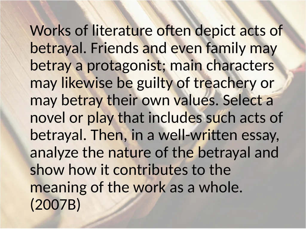 Advanced Placement® Literature Prompts Updated 9 - slide 32 of 79