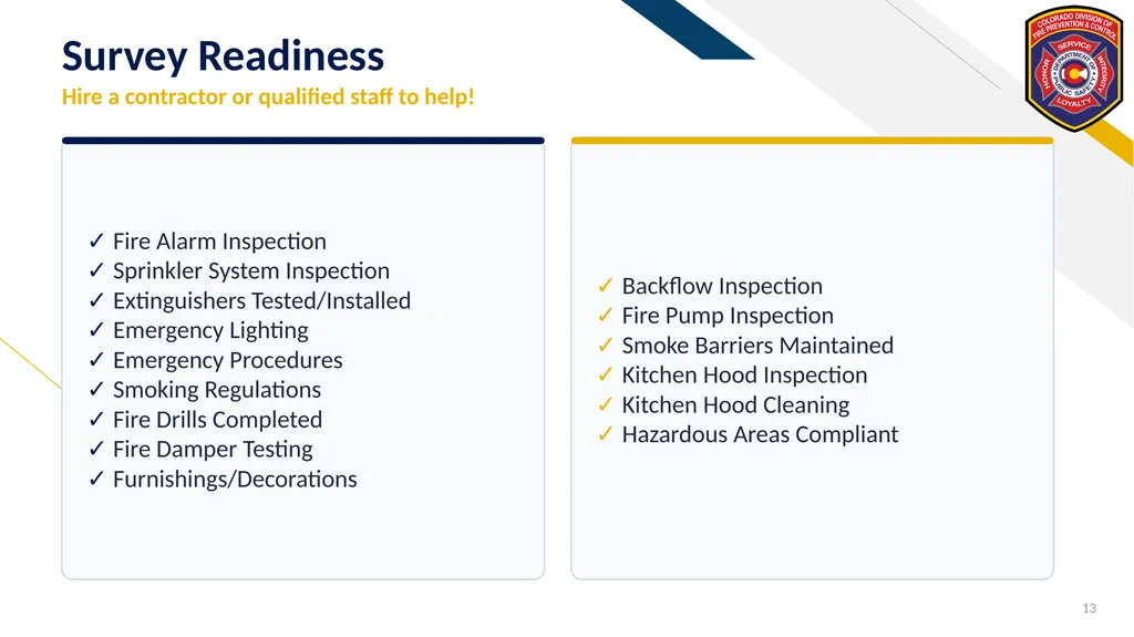 FR Fire & Life Safety Section Fire Prevention - slide 13 of 21