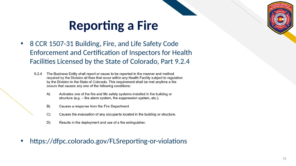 FR Fire & Life Safety Section Fire Prevention - slide 18 of 21