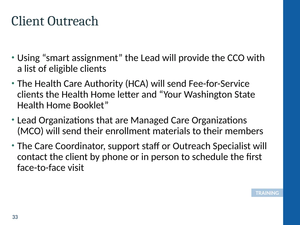 Health Home Care Coordinators Basic Training - slide 33 of 148