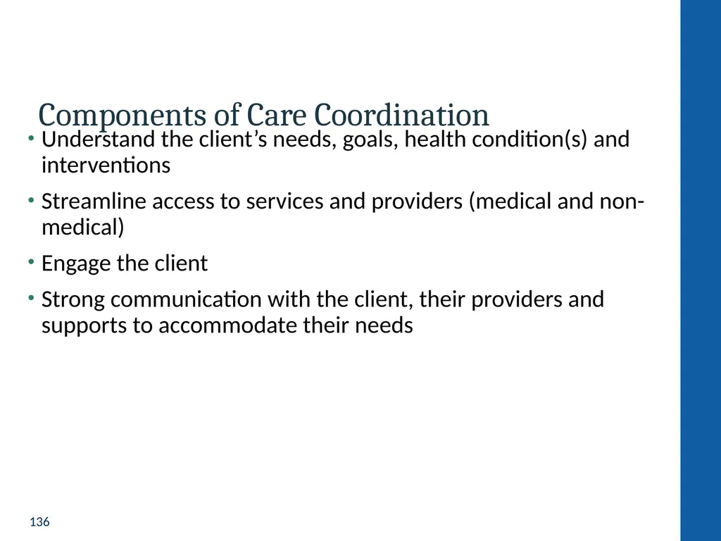 Health Home Care Coordinators Basic Training - slide 136 of 148