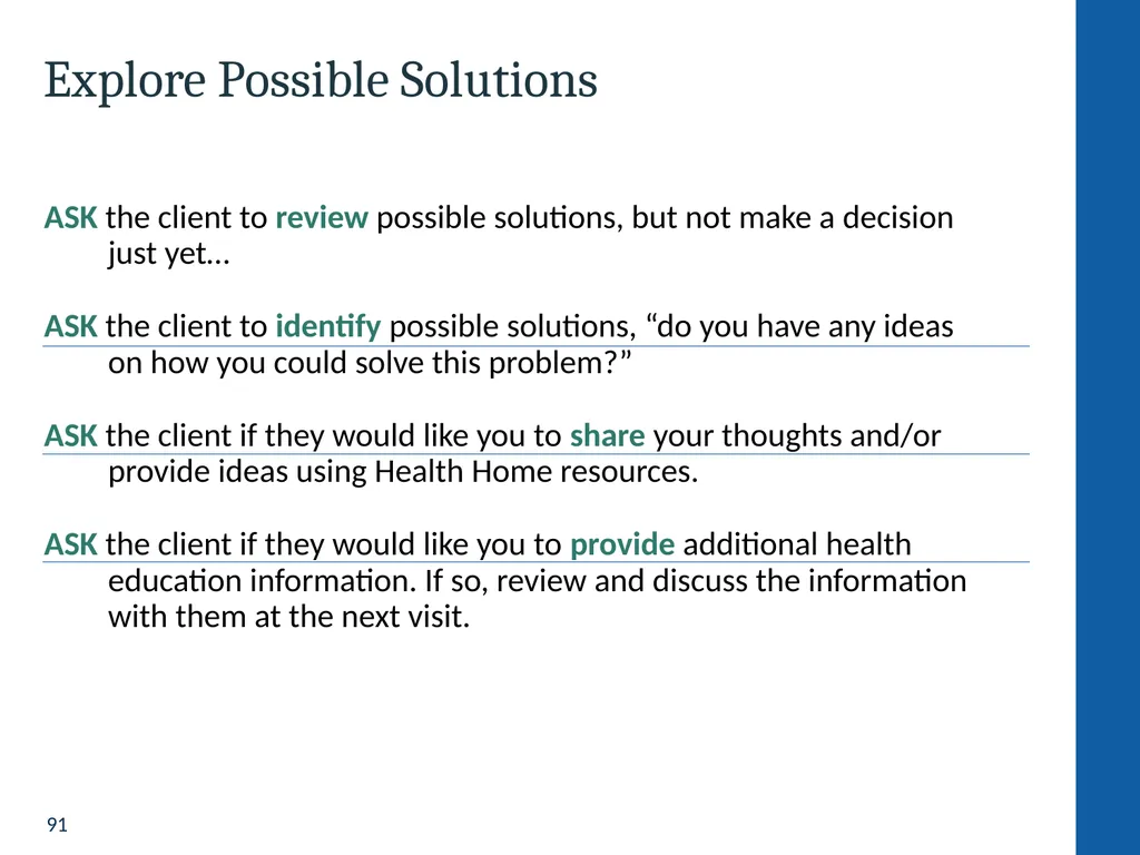 Health Home Care Coordinators Basic Training - slide 91 of 148