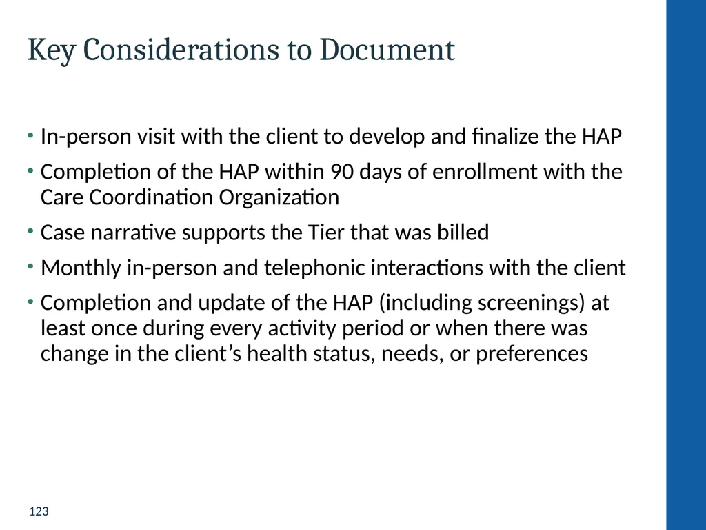 Health Home Care Coordinators Basic Training - slide 123 of 148