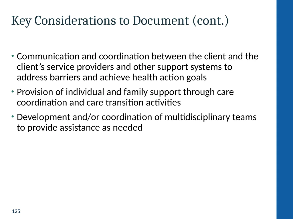 Health Home Care Coordinators Basic Training - slide 125 of 148