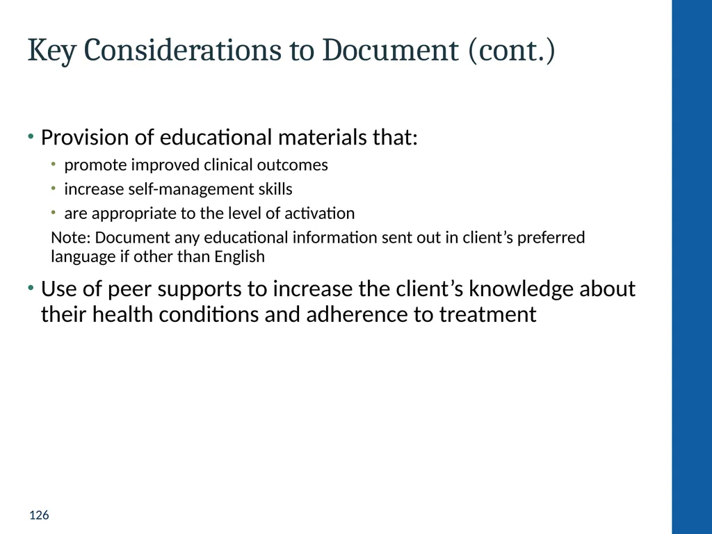 Health Home Care Coordinators Basic Training - slide 126 of 148