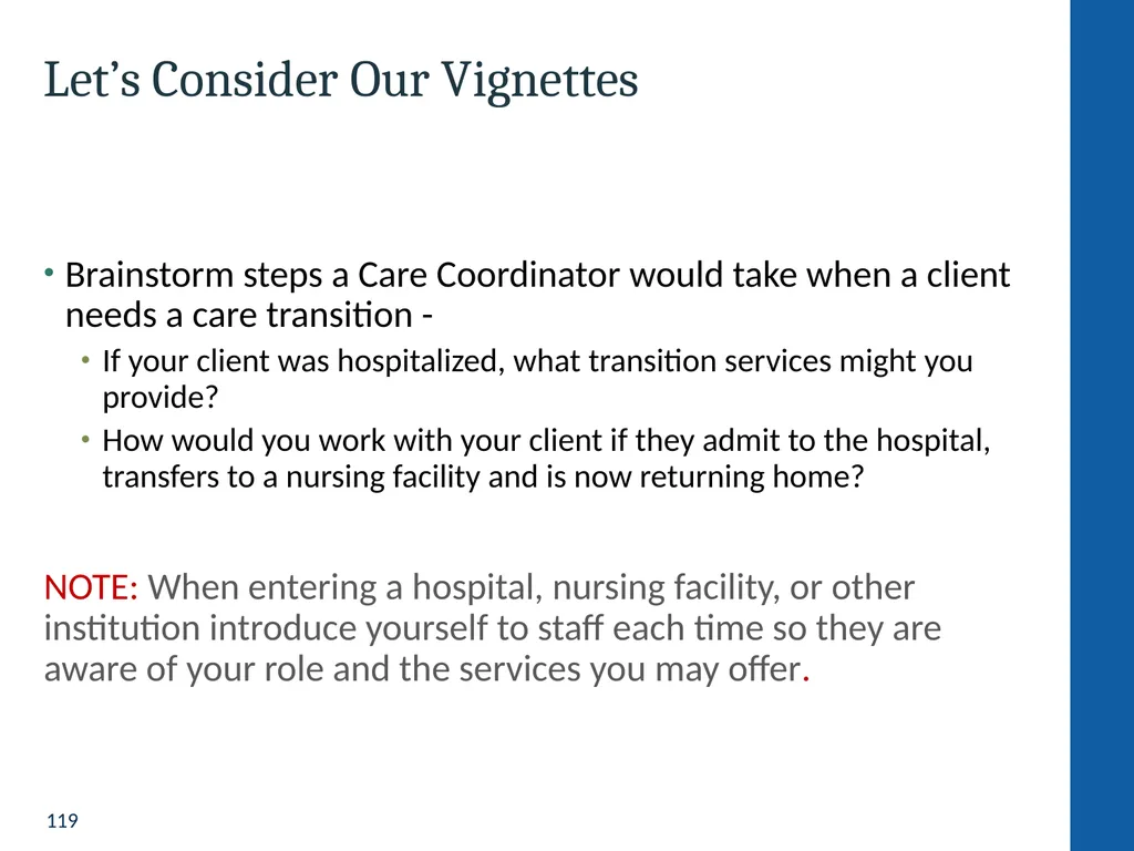 Health Home Care Coordinators Basic Training - slide 119 of 148