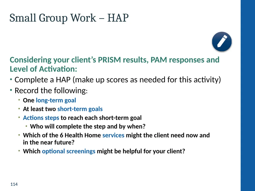 Health Home Care Coordinators Basic Training - slide 114 of 148