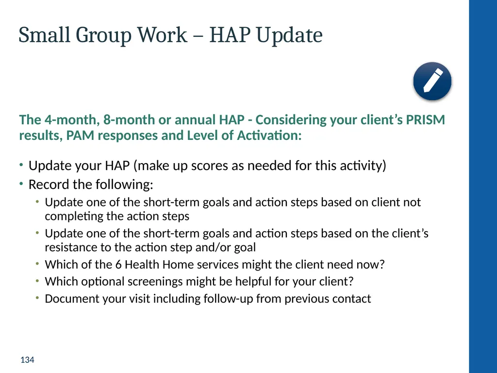 Health Home Care Coordinators Basic Training - slide 134 of 148