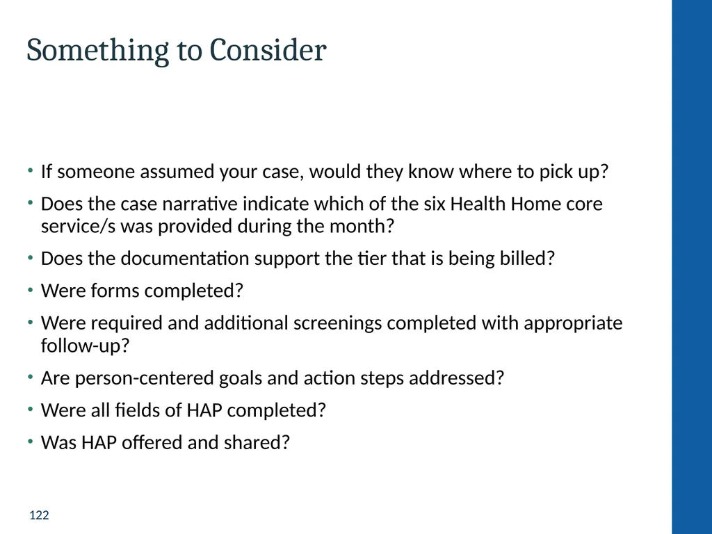 Health Home Care Coordinators Basic Training - slide 122 of 148