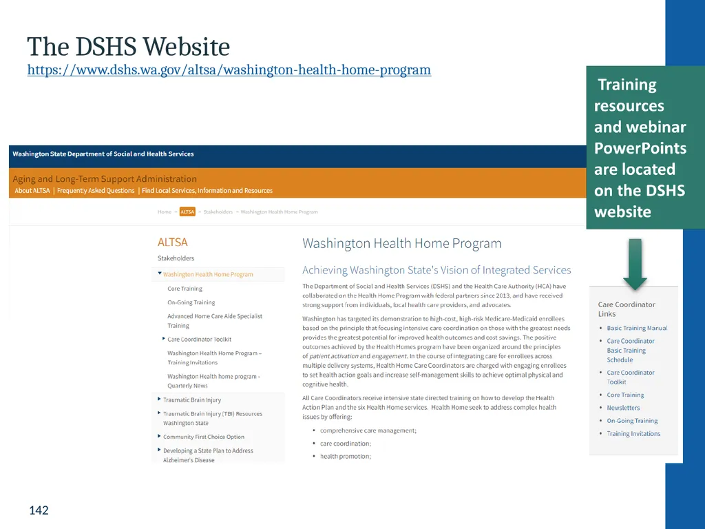 Health Home Care Coordinators Basic Training - slide 142 of 148