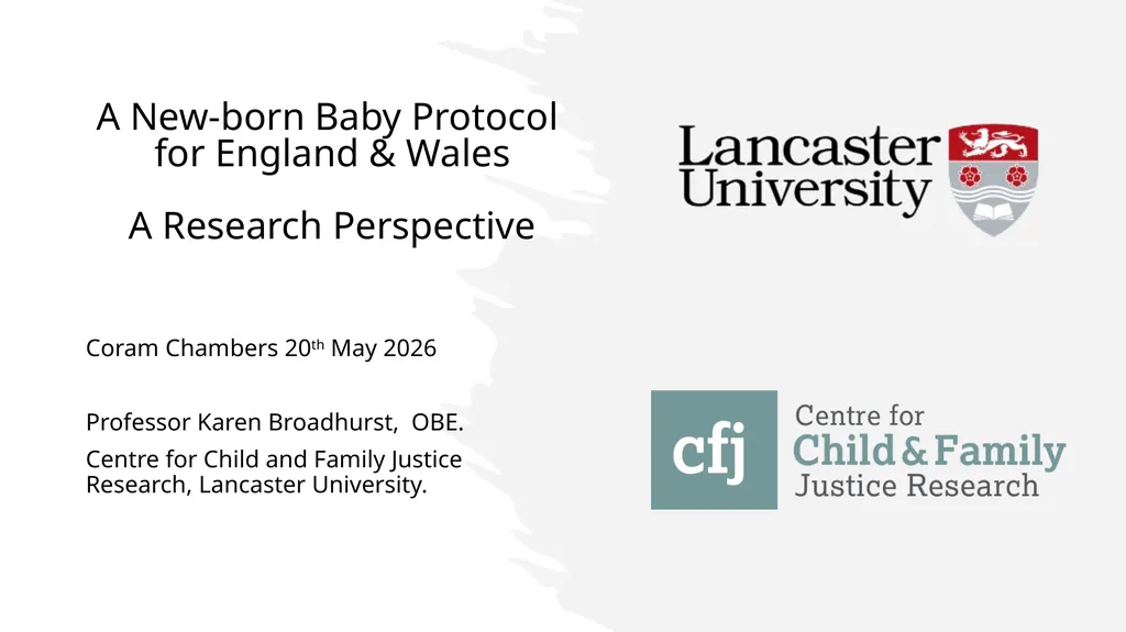 Professor Karen Broadhurst OBE Centre for Child - slide 2 of 15