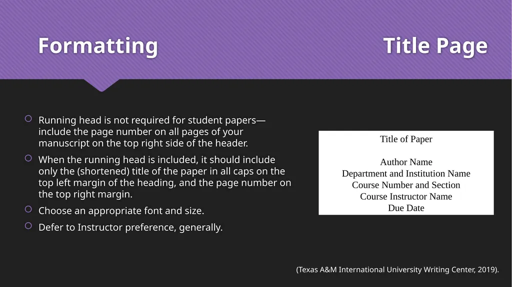 APA 7 Fall 2020 Developed by Texas A&M - slide 5 of 14