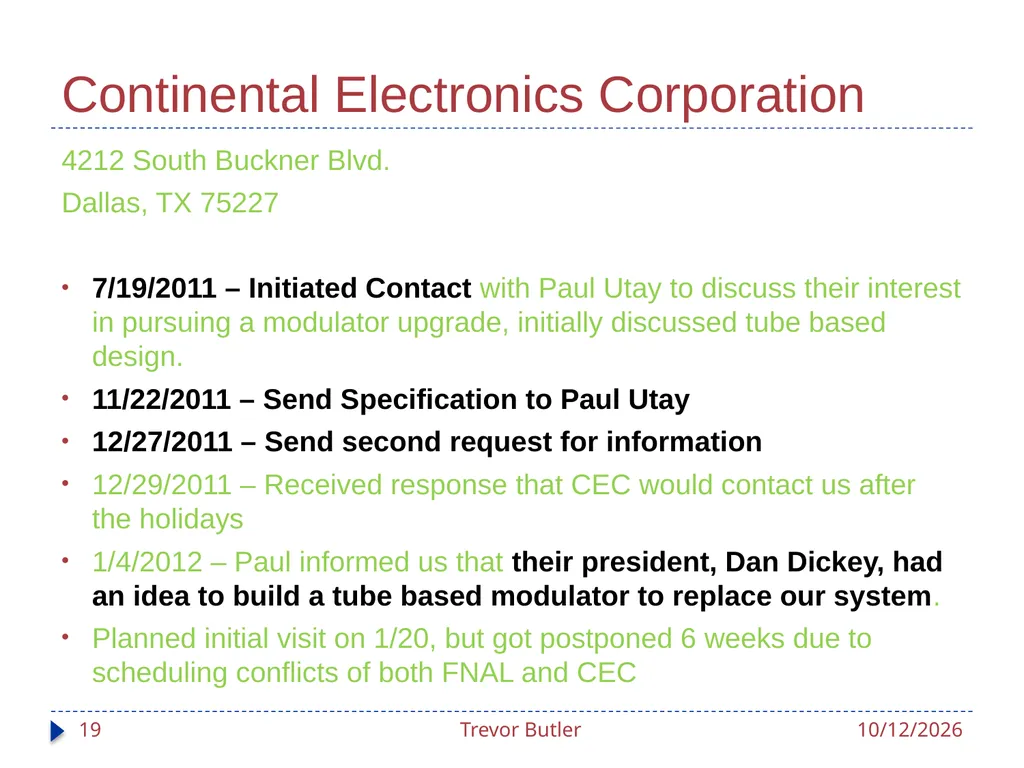Linac RF Modulators Status Update Trevor Butler - slide 19 of 28