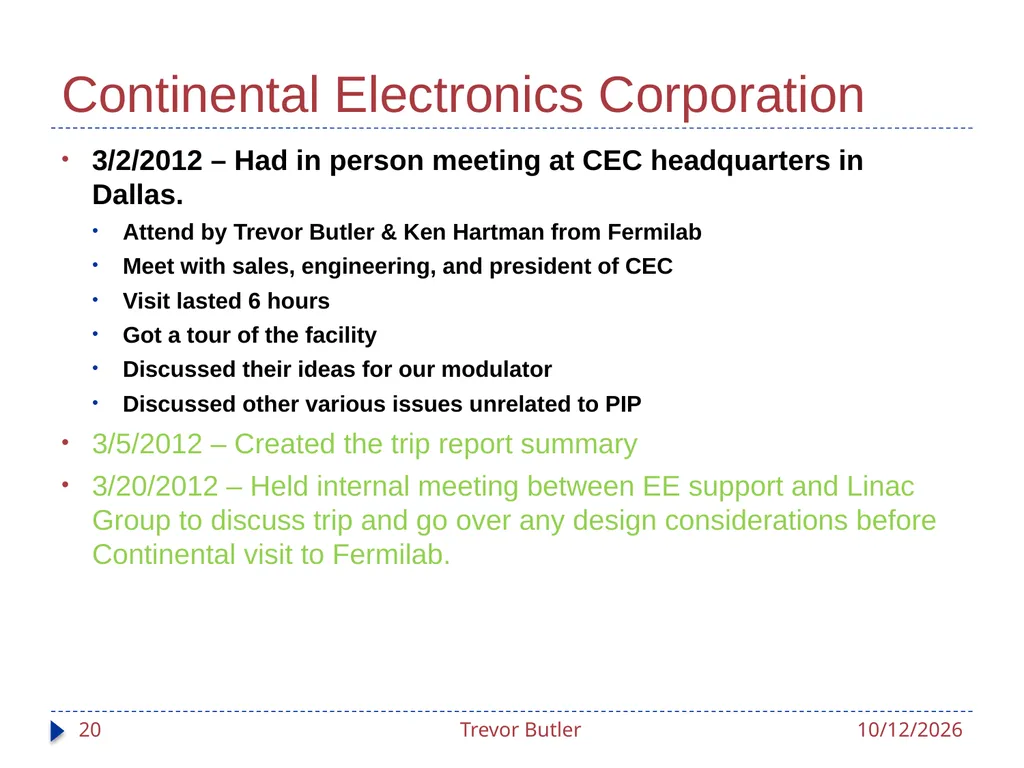 Linac RF Modulators Status Update Trevor Butler - slide 20 of 28