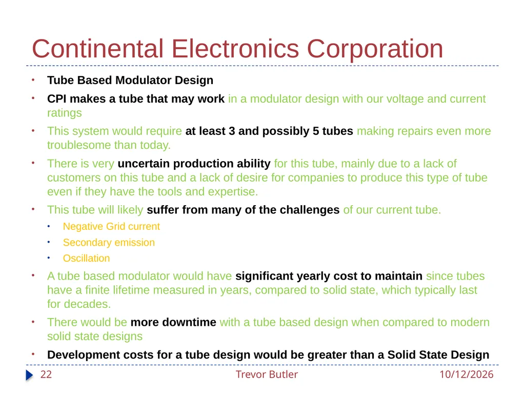 Linac RF Modulators Status Update Trevor Butler - slide 22 of 28